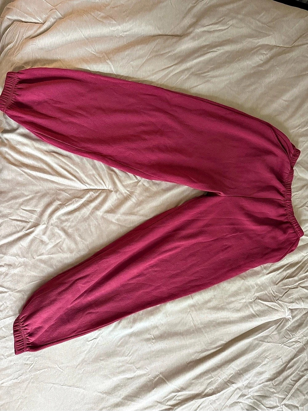 Women's Jogger Pants in Pink Size Medium